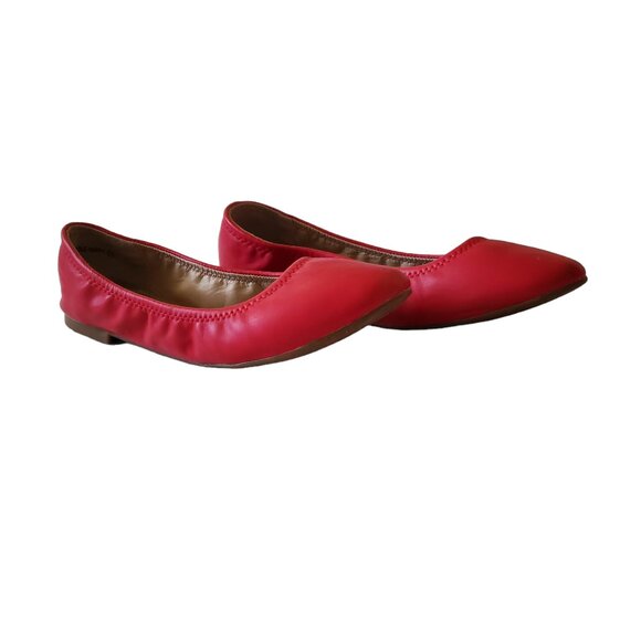 Dream Pairs Sole Happy Red Ballerina Shoe Size 10 - Picture 9 of 14